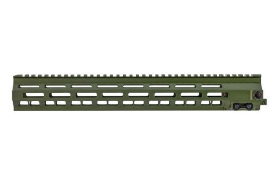 Geissele Automatics MK8 Super Modular Rail with olive drab green finish, 15"